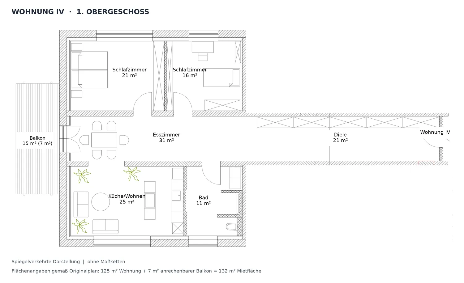 3 Zimmer Wohnung mit 132 m² in Goslar – Bild 2
