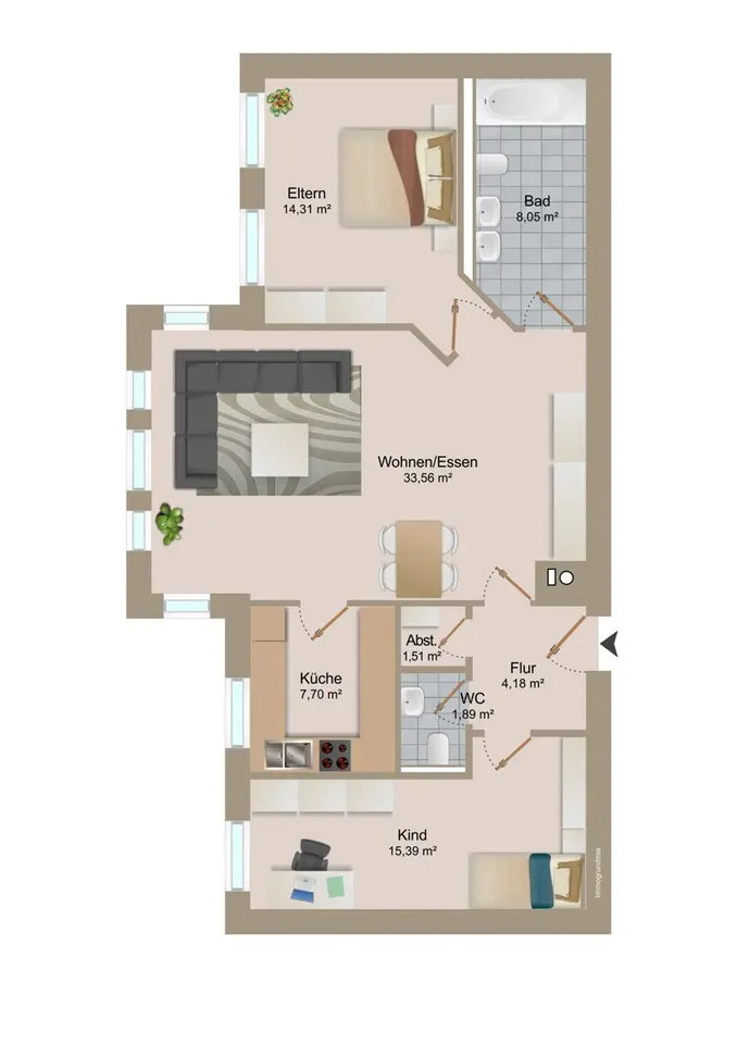 3 room apartment with 84 m² in Erfurt – Photo 10