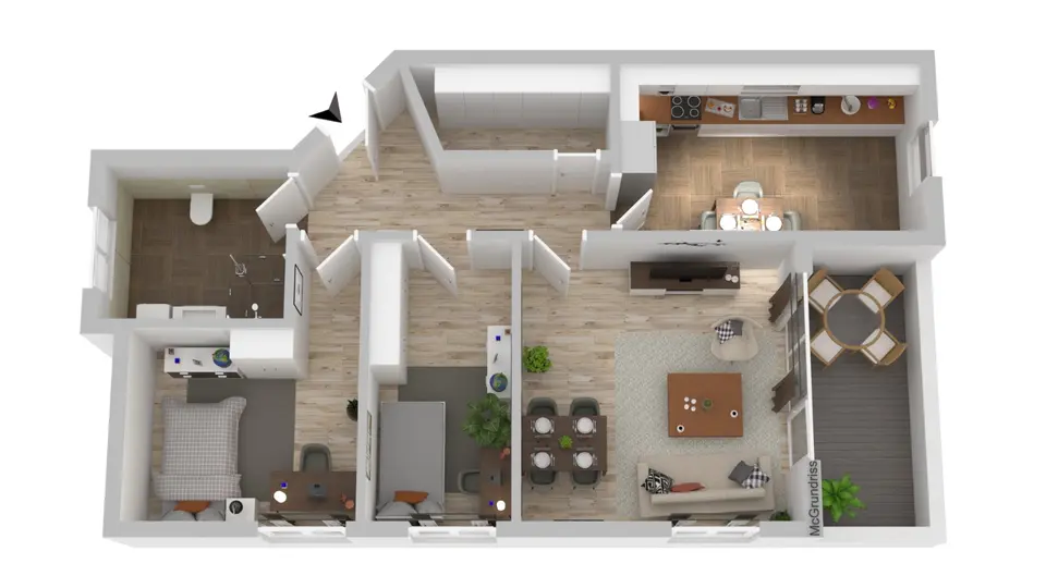3 Zimmer Wohnung mit 92 m² in Minden – Bild 7