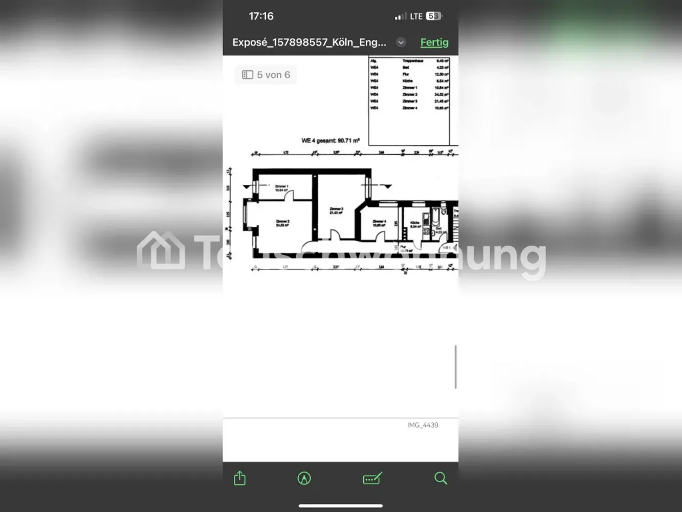 4 Zimmer Wohnung mit 91 m² in Köln – Bild 1