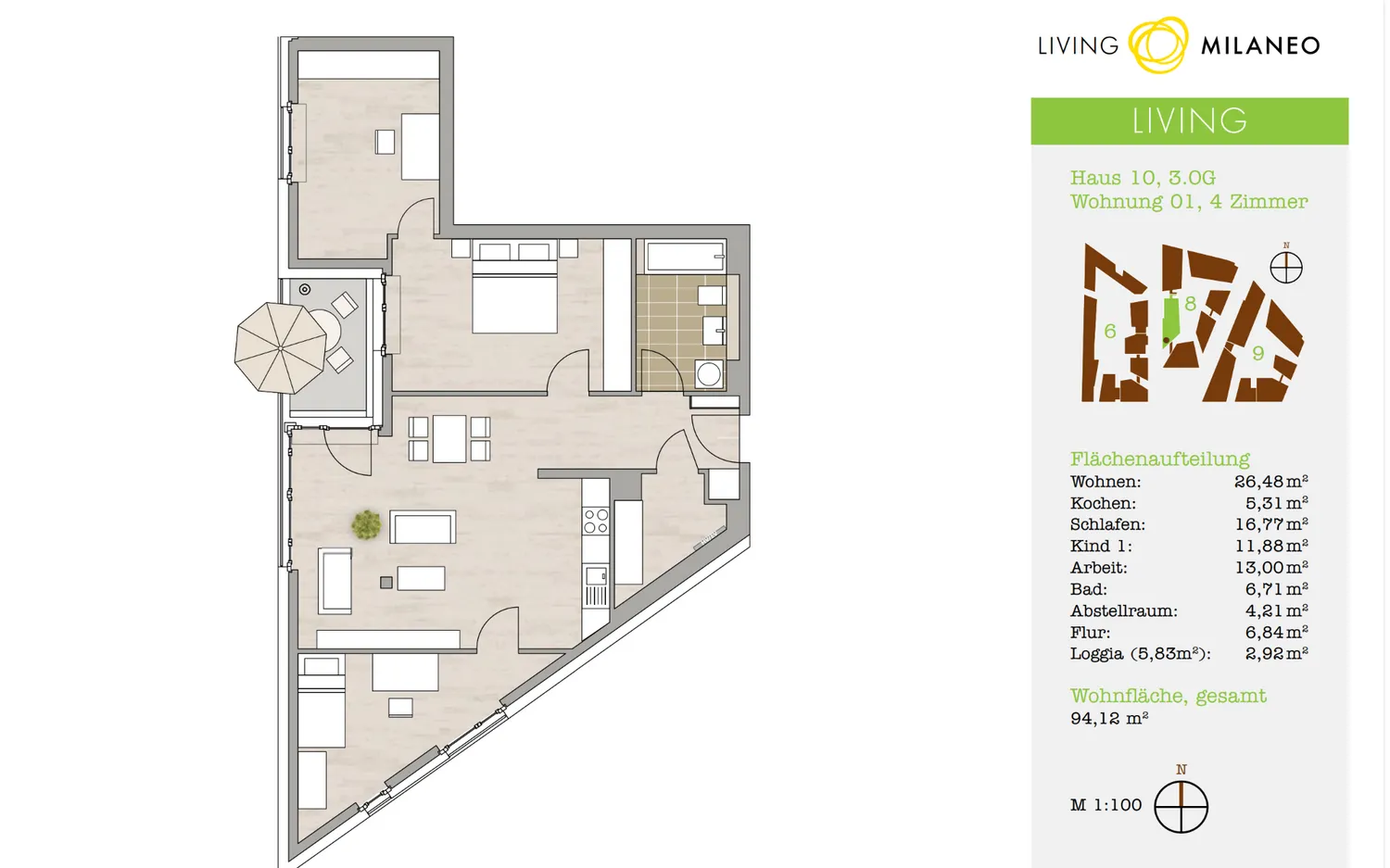 4 Zimmer Wohnung mit 94 m² in Stuttgart – Bild 11