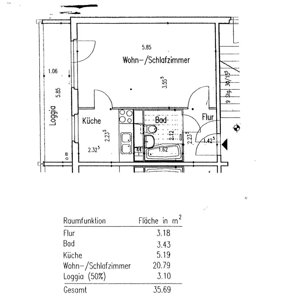 1 Zimmer Wohnung mit 34 m² in Berlin – Bild 7