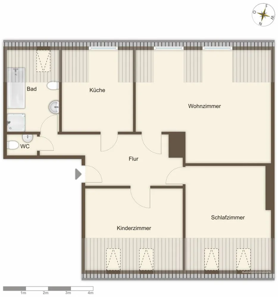 3 Zimmer Wohnung mit 81 m² in Bremerhaven – Bild 9