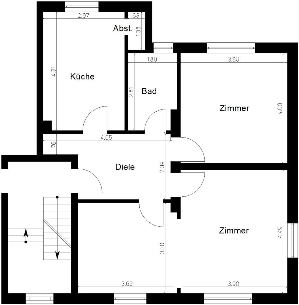 2 Zimmer Wohnung mit 71 m² in Viersen – Bild 3