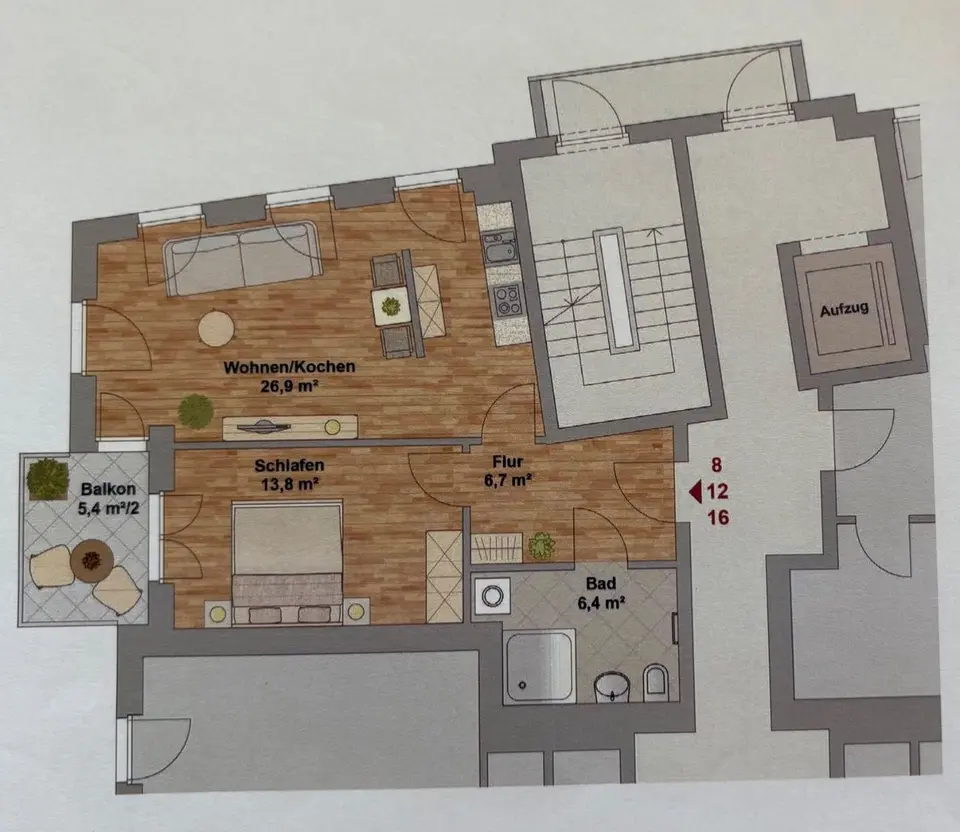 2 Zimmer Wohnung mit 57 m² in Dresden – Bild 5