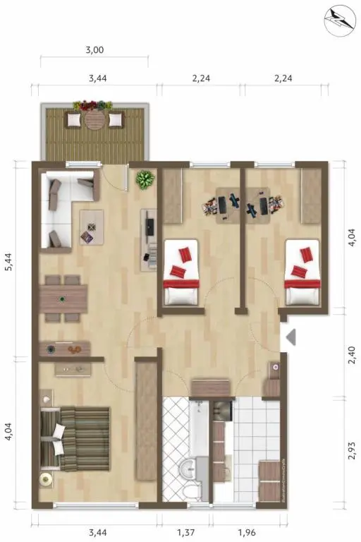4 Zimmer Wohnung mit 71 m² in Hoyerswerda – Bild 5