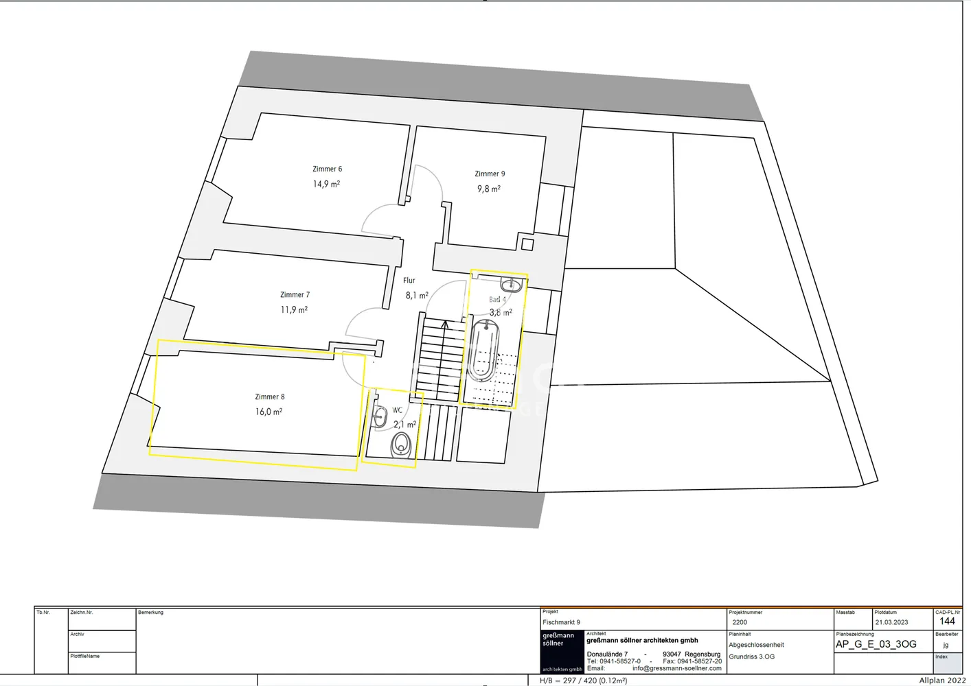 1 Zimmer Wohnung mit 16 m² in Regensburg – Bild 4