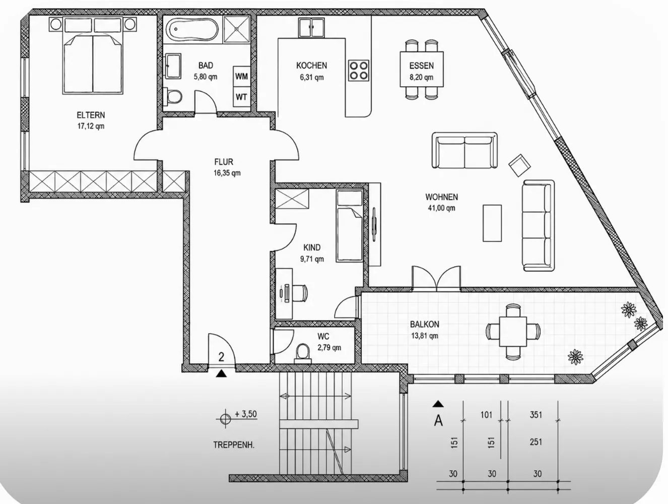 3 Zimmer Wohnung mit 100 m² in Ludwigshafen am Rhein – Bild 11