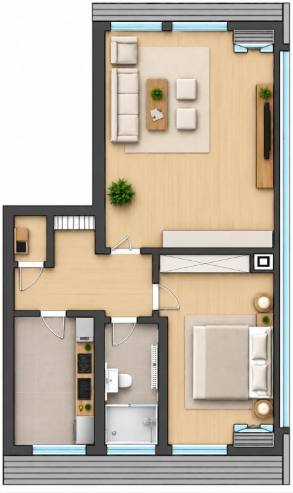 2 room apartment with 61 m² in Cologne – Photo 10