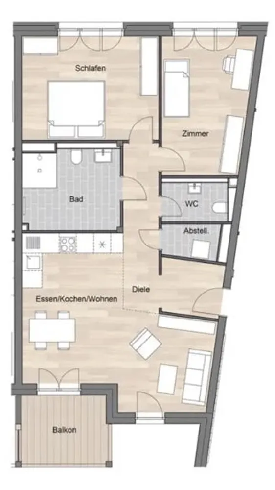 3 room apartment with 92 m² in Hanover – Photo 3