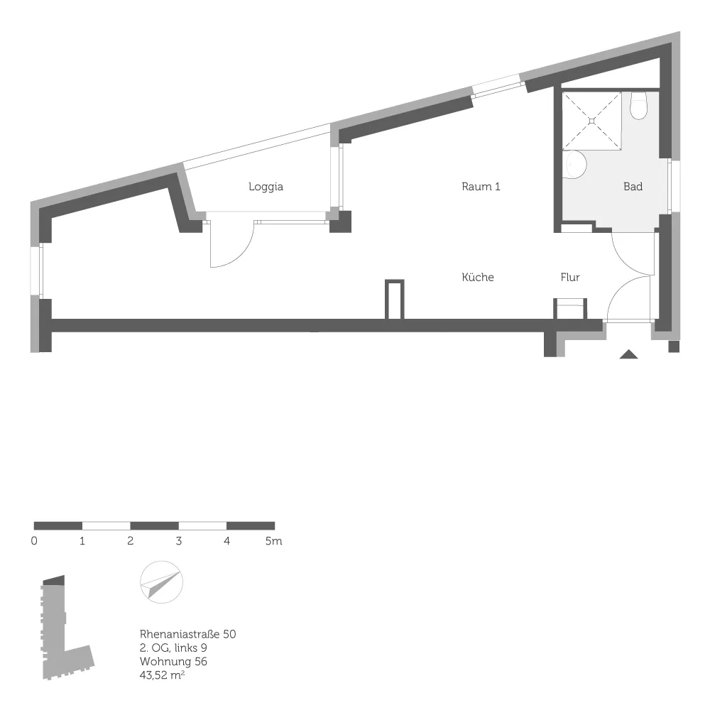 1 Zimmer Wohnung mit 44 m² in Berlin – Bild 7