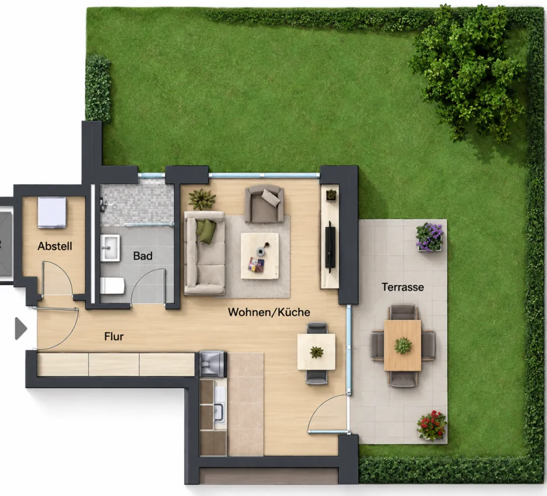 1 Zimmer Wohnung mit 38 m² in Osnabrück – Bild 3