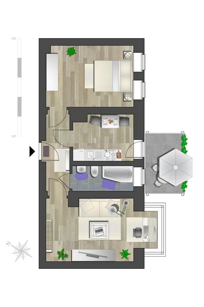 2 room apartment with 53 m² in Chemnitz – Photo 5