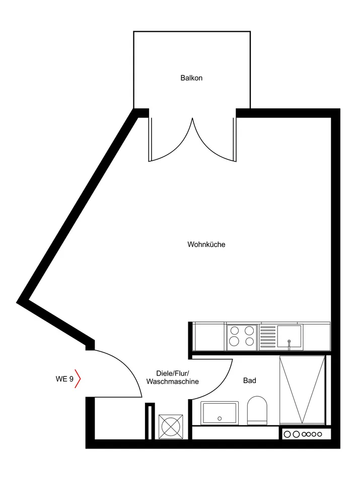 1 Zimmer Wohnung mit 34 m² in Berlin – Bild 7