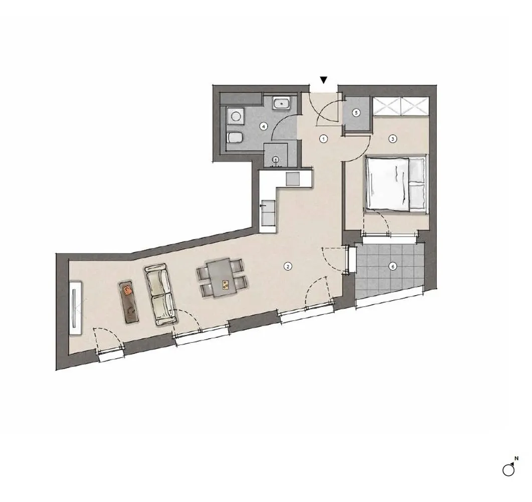 2 Zimmer Wohnung mit 56 m² in Frankfurt am Main – Bild 9