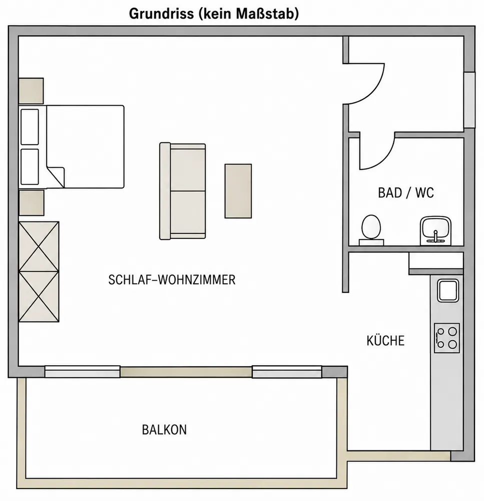 1 Zimmer Wohnung mit 40 m² in Stuttgart – Bild 6