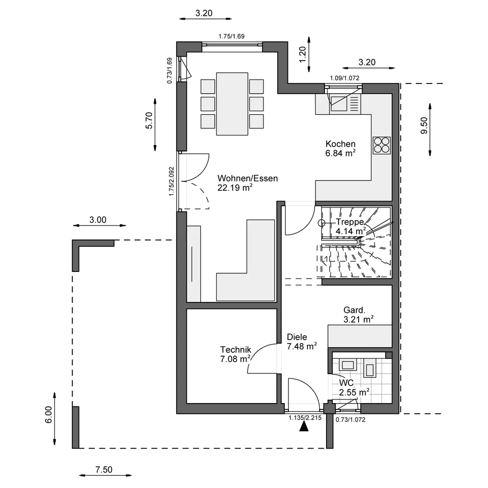 3 Zimmer Haus mit 100 m² in Bielefeld – Bild 2