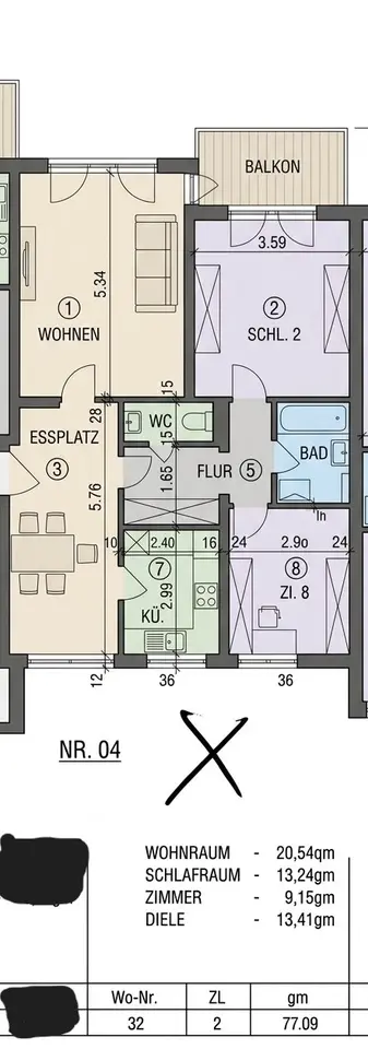 3 Zimmer Wohnung mit 77 m² in Lübeck – Bild 5