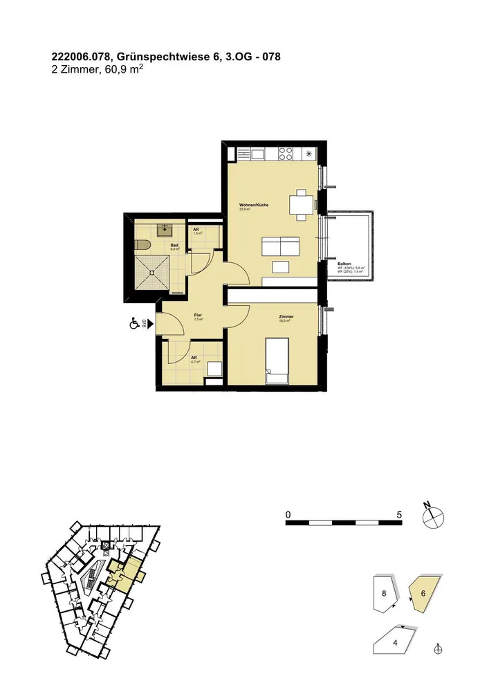 2 Zimmer Wohnung mit 61 m² in Hannover – Bild 6