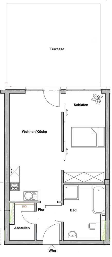 2 Zimmer Wohnung mit 62 m² in Leipzig – Bild 2