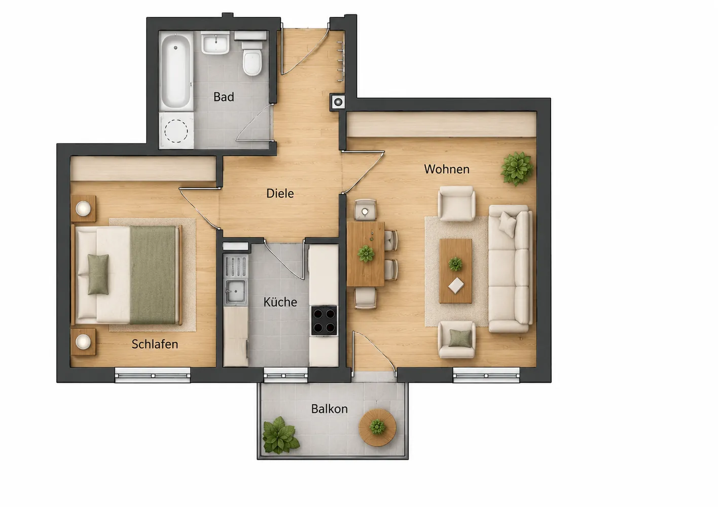 2 Zimmer Wohnung mit 59 m² in Dresden – Bild 7