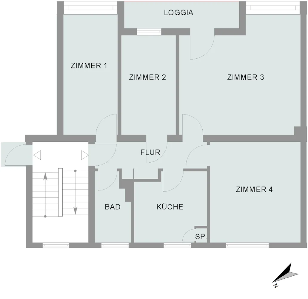 4 Zimmer Wohnung mit 76 m² in Bremen – Bild 1