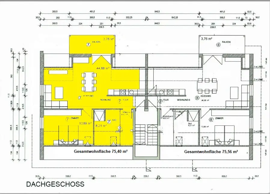 2 Zimmer Wohnung mit 75 m² in Landshut – Bild 4