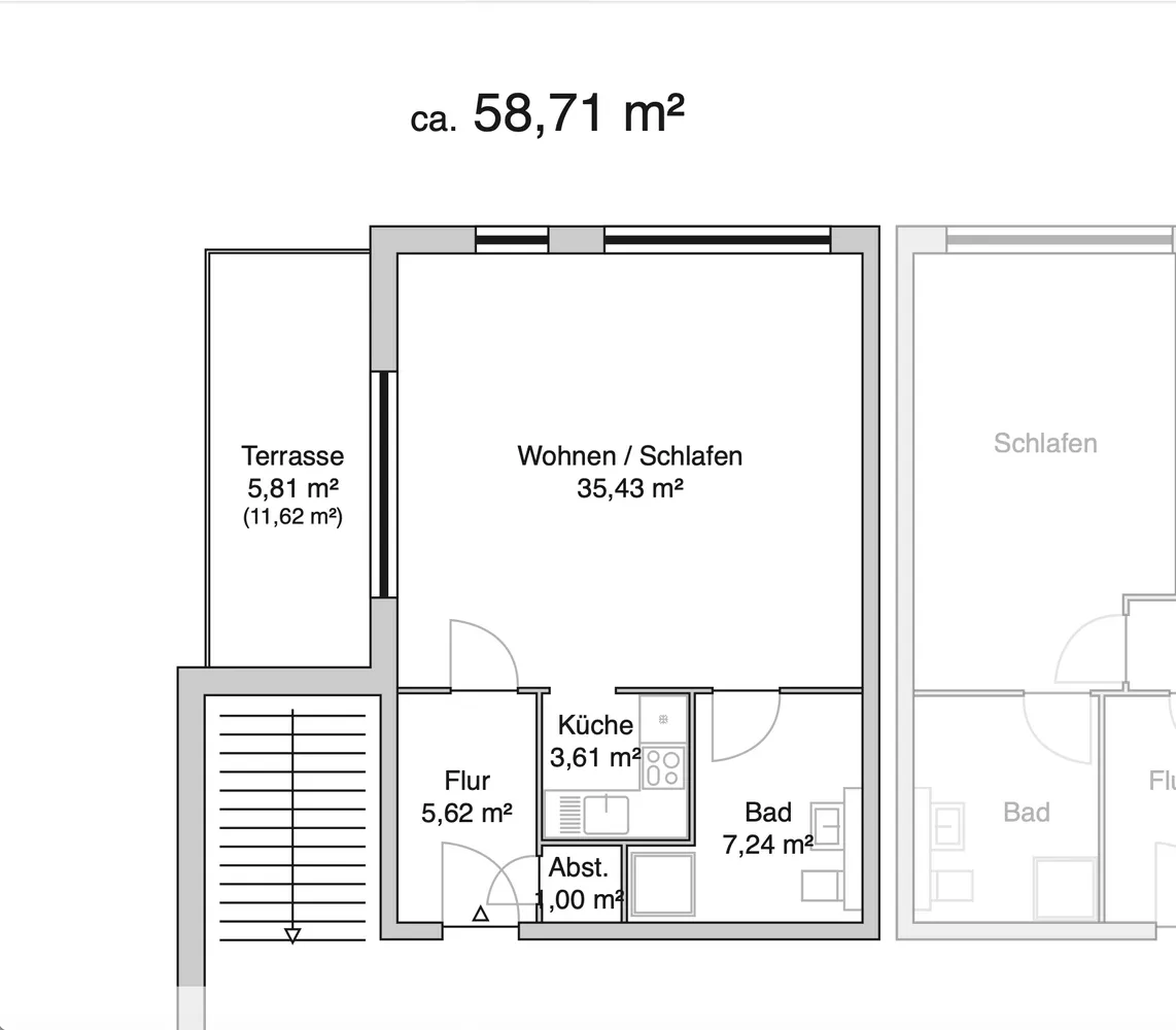 1 Zimmer Wohnung mit 59 m² in Hamburg – Bild 11