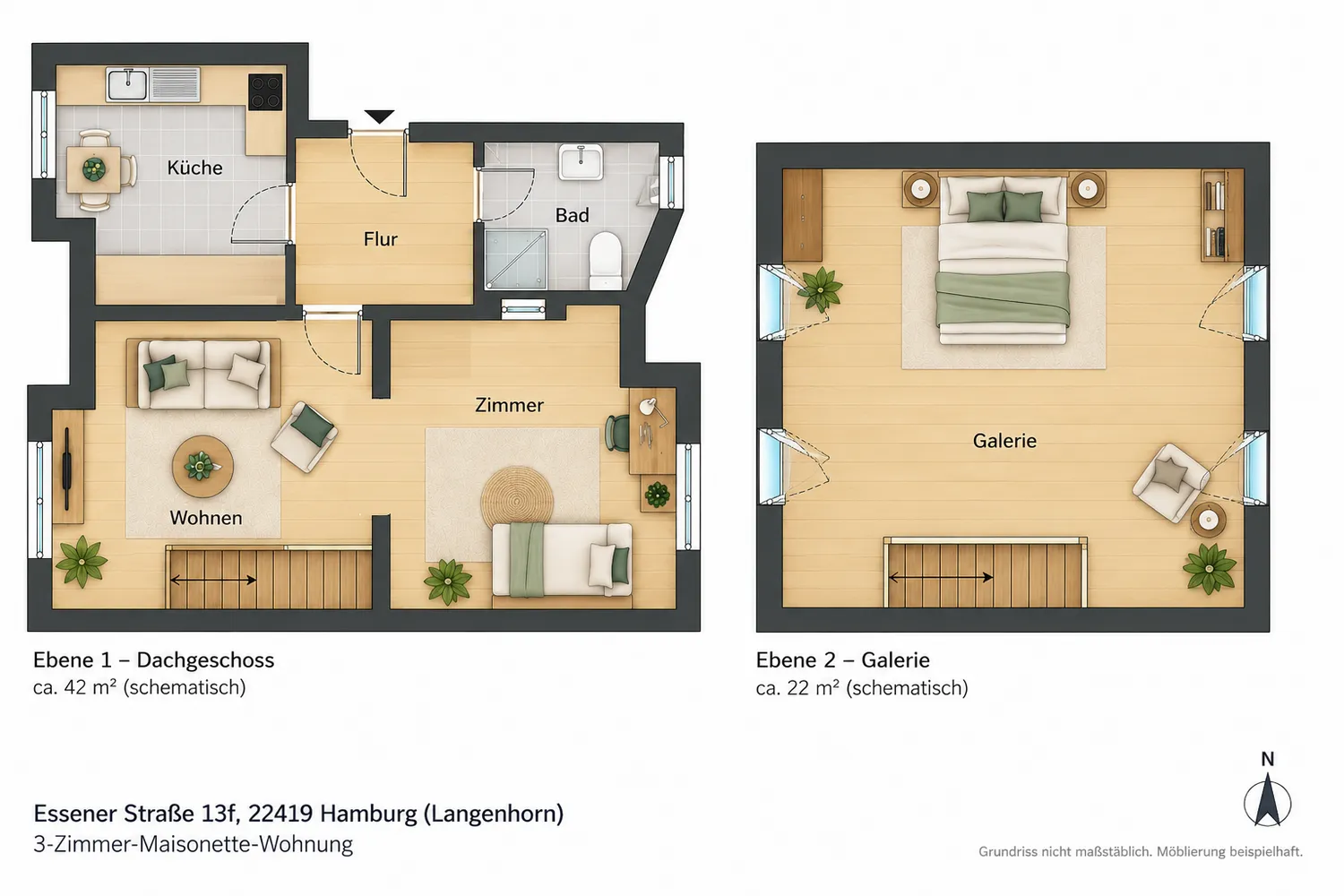 3 Zimmer Wohnung mit 63 m² in Hamburg – Bild 7