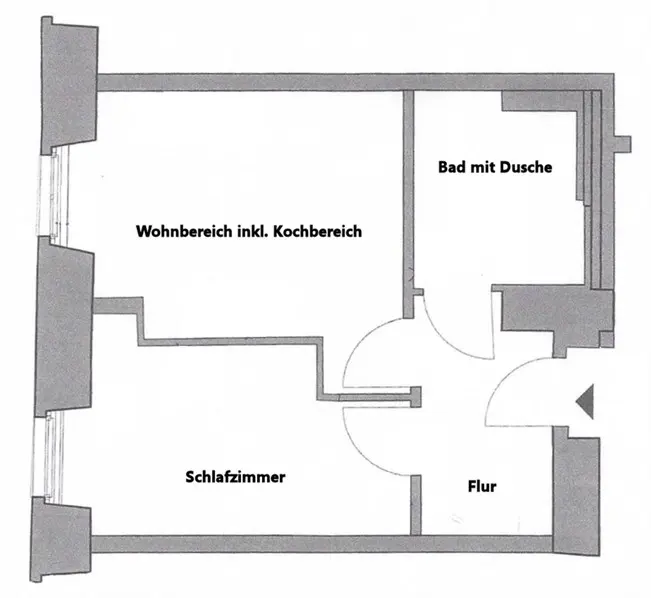 2 Zimmer Wohnung mit 43 m² in Meißen – Bild 5