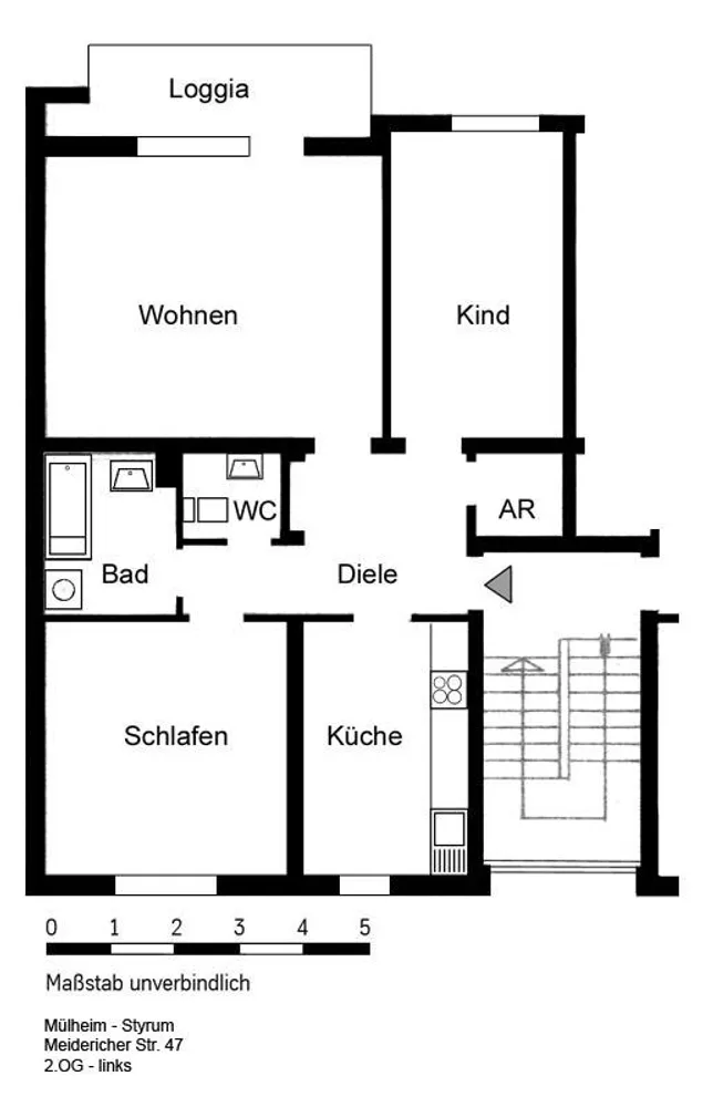 4 Zimmer Wohnung mit 79 m² in Mülheim an der Ruhr – Bild 2