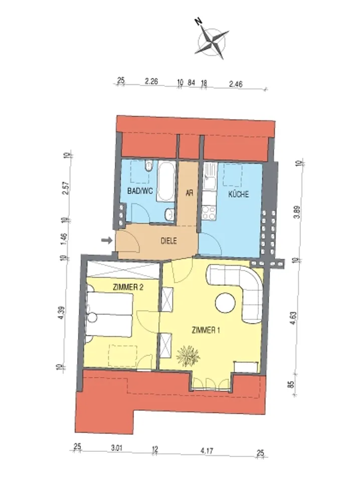 2 Zimmer Wohnung mit 49 m² in Berlin – Bild 3