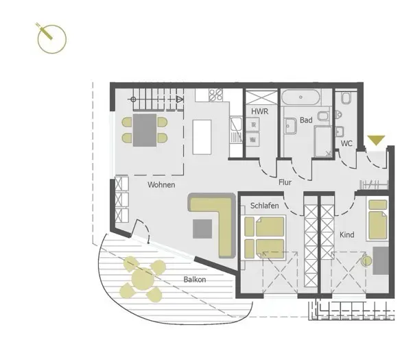 4 Zimmer Wohnung mit 115 m² in Würzburg – Bild 5