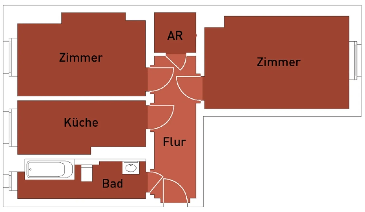 2 Zimmer Wohnung mit 50 m² in Dresden – Bild 2