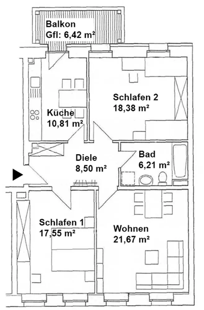 3 Zimmer Wohnung mit 86 m² in Chemnitz – Bild 9