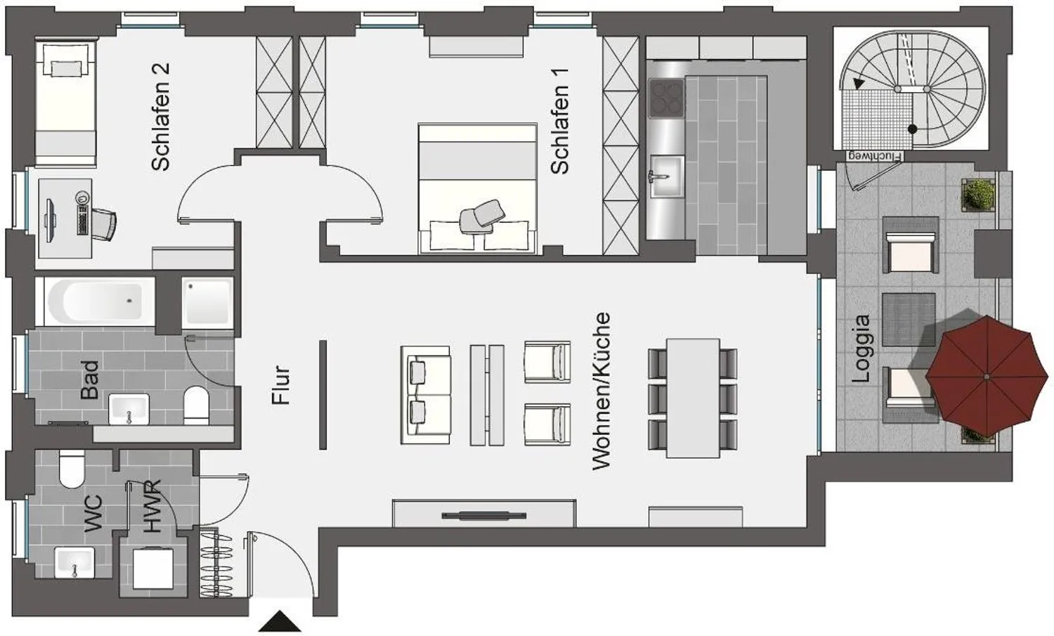 3 Zimmer Wohnung mit 92 m² in Frankfurt am Main – Bild 9