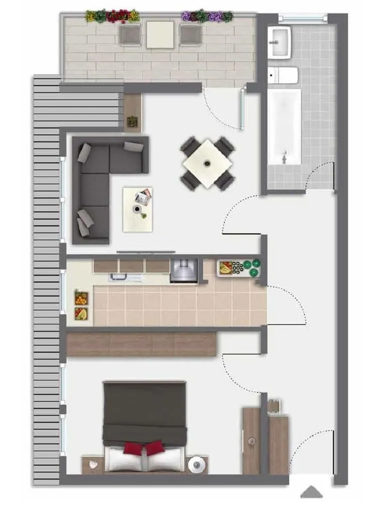 2 room apartment with 56 m² in Bonn – Photo 4