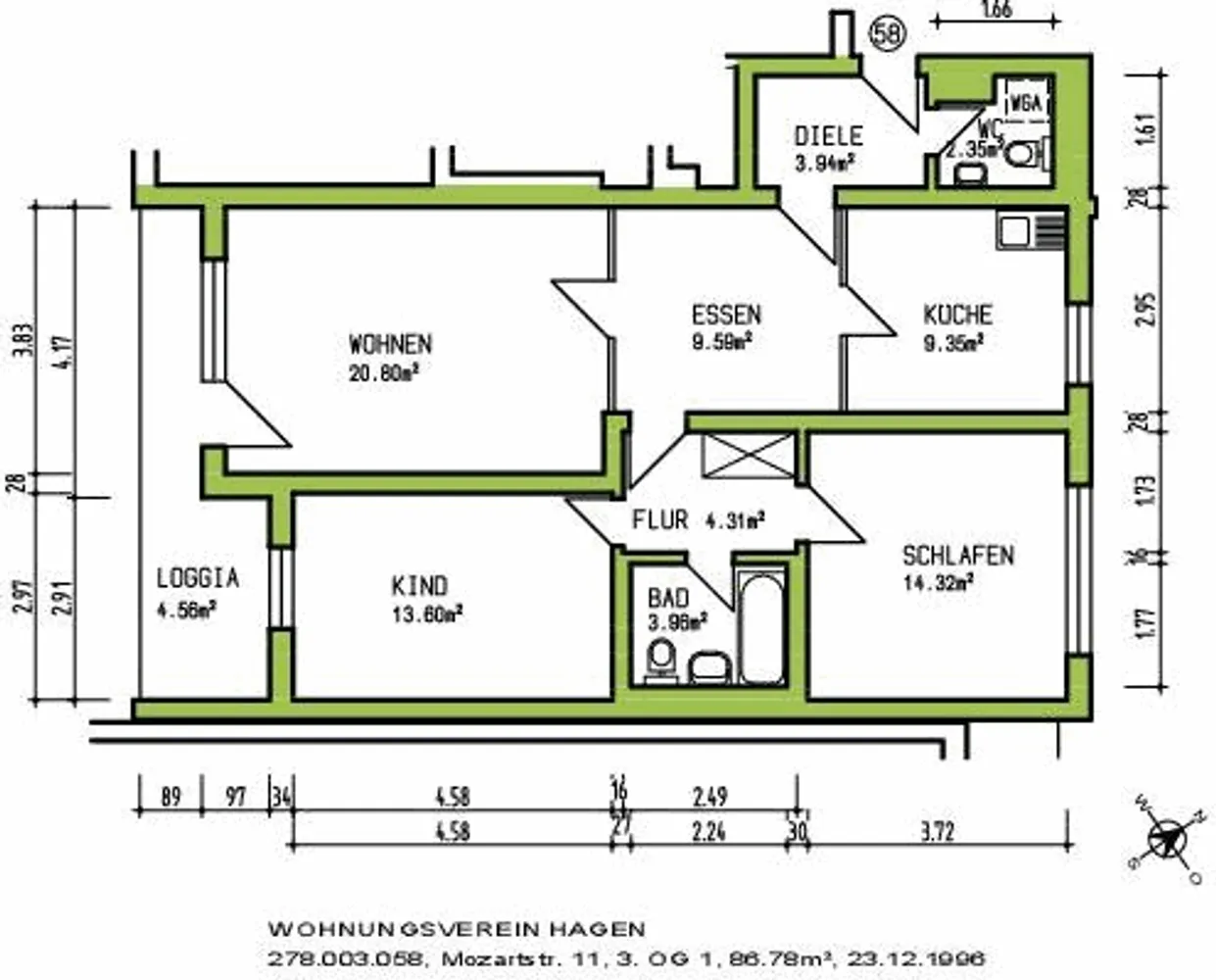 4 Zimmer Wohnung mit 86 m² in Hagen – Bild 3