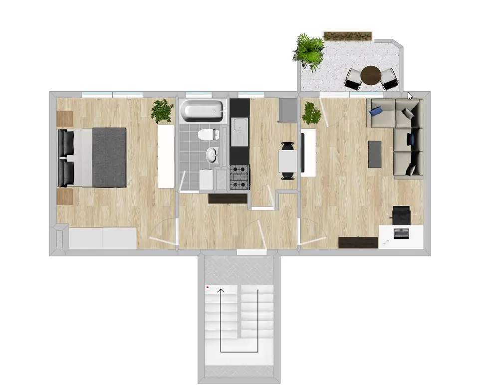 2 Zimmer Wohnung mit 51 m² in Riesa – Bild 6