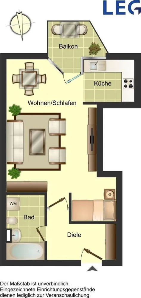 1 Zimmer Wohnung mit 40 m² in Wuppertal – Bild 7