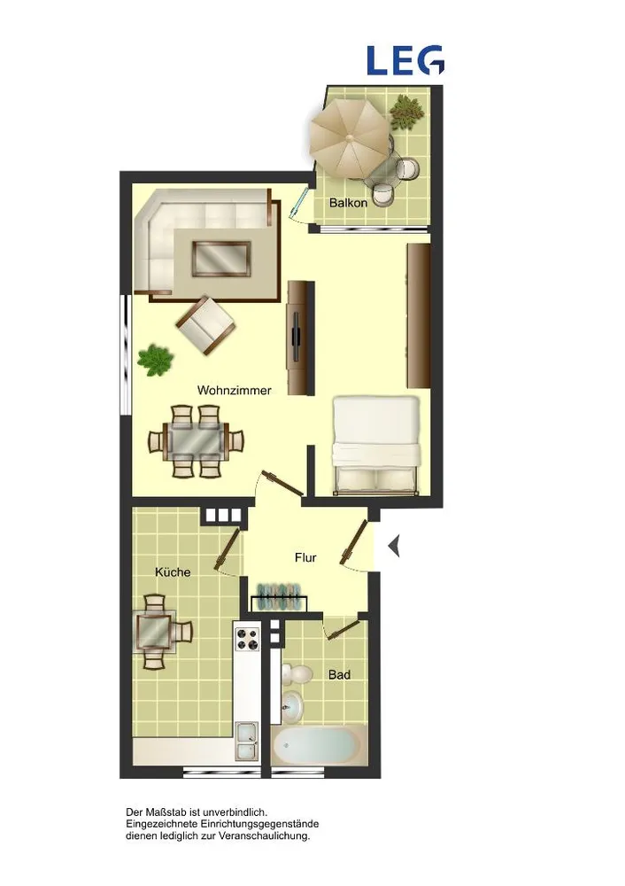 3 room apartment with 47 m² in Cologne – Photo 1