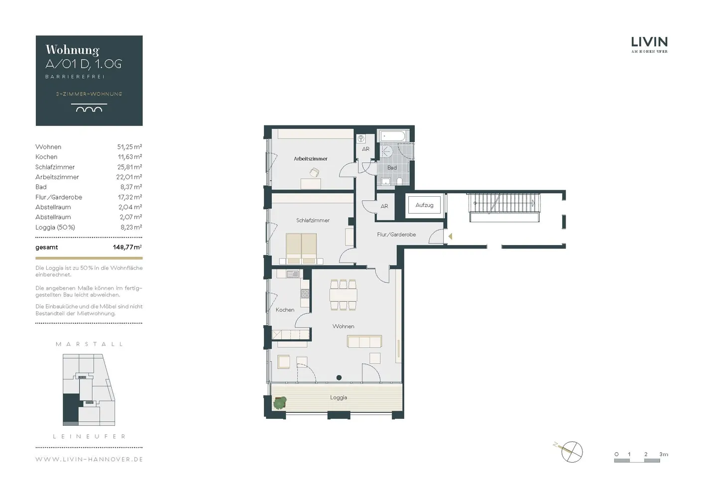 3 Zimmer Wohnung mit 148 m² in Hannover – Bild 10
