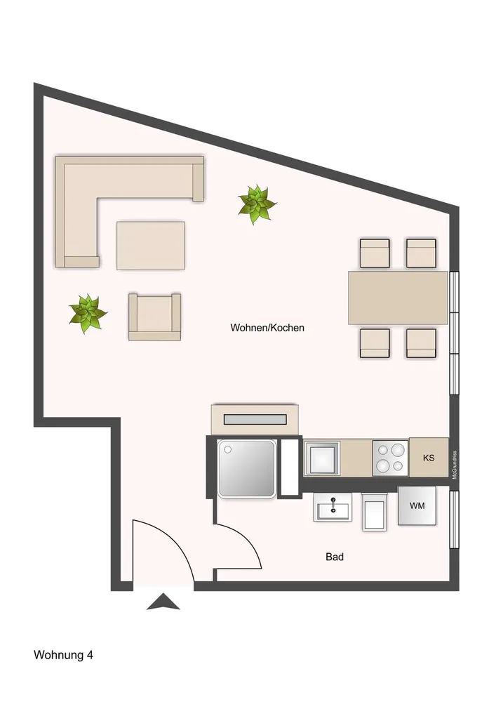 1 Zimmer Wohnung mit 37 m² in Leipzig – Bild 12