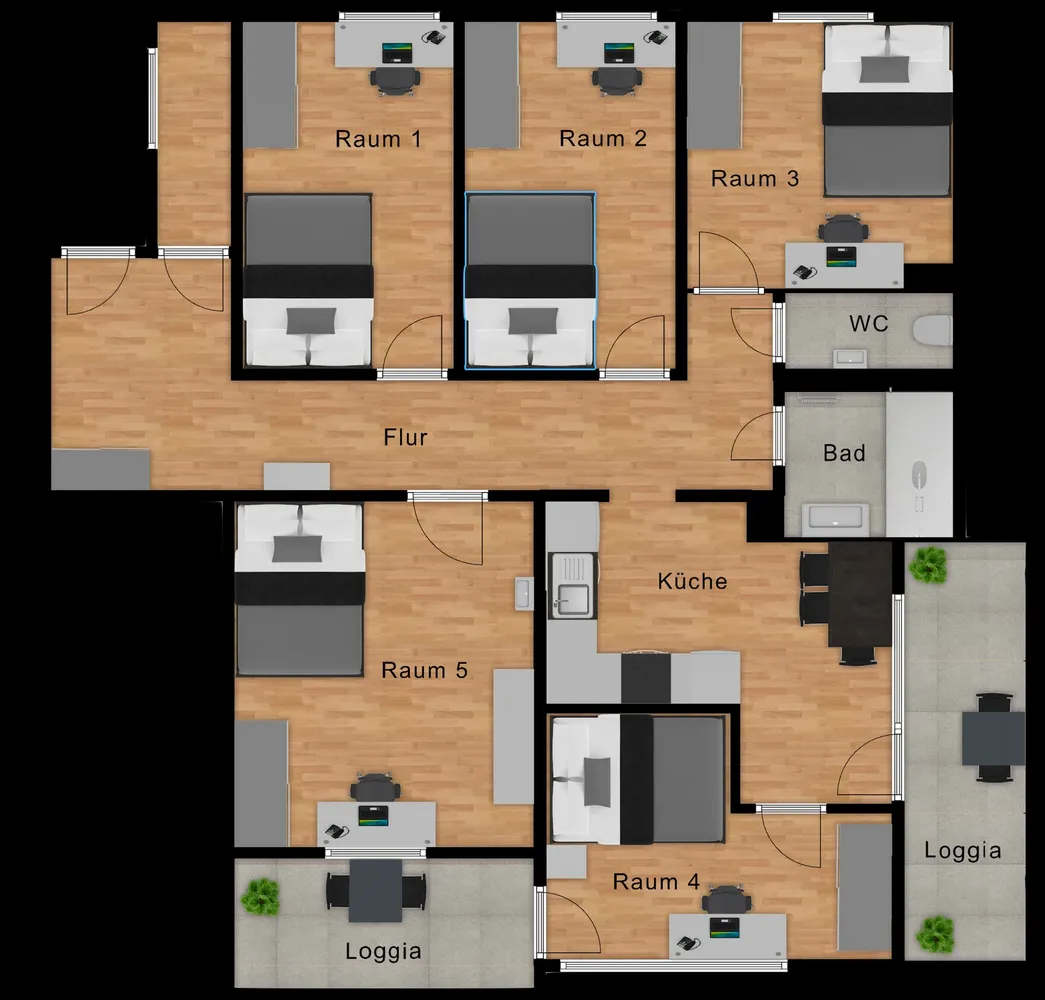 WG-Zimmer mit 11 m² in München – Bild 1