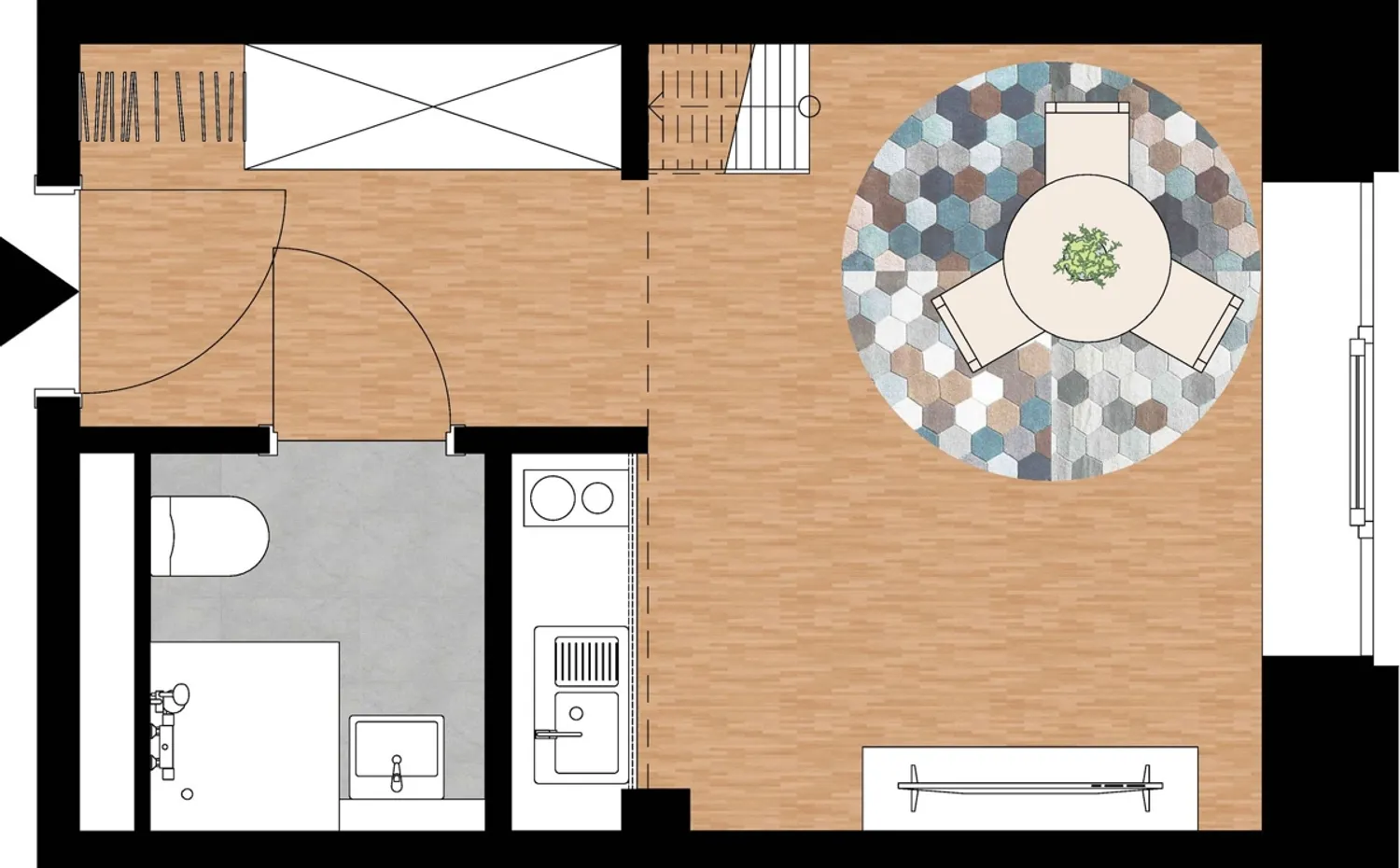 1 Zimmer Wohnung mit 24 m² in Aachen – Bild 5