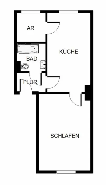 2 Zimmer Wohnung mit 42 m² in Essen – Bild 6
