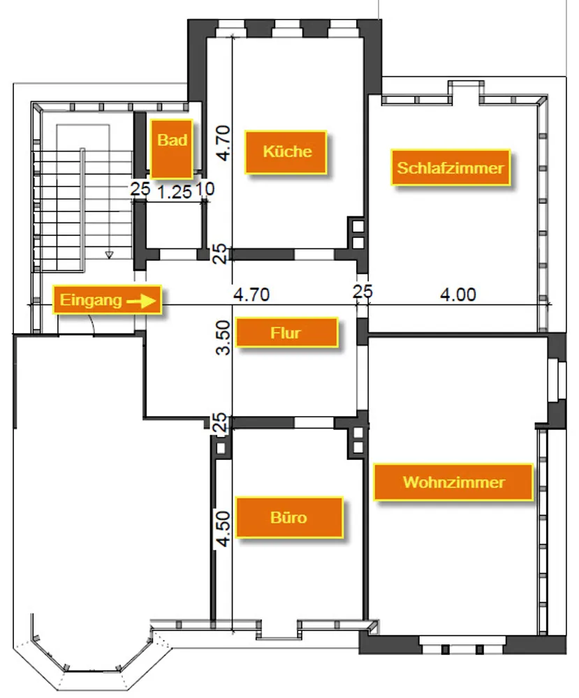 4 Zimmer Wohnung mit 106 m² in Saarbrücken – Bild 3