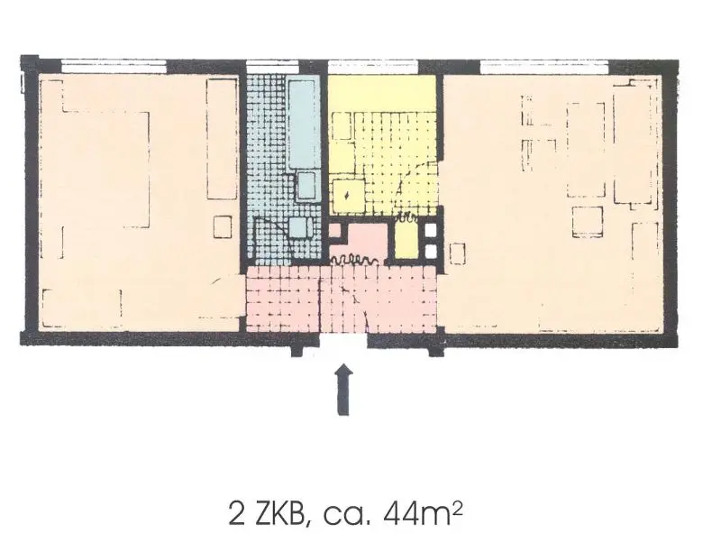 2 Zimmer Wohnung mit 44 m² in Kassel – Bild 3