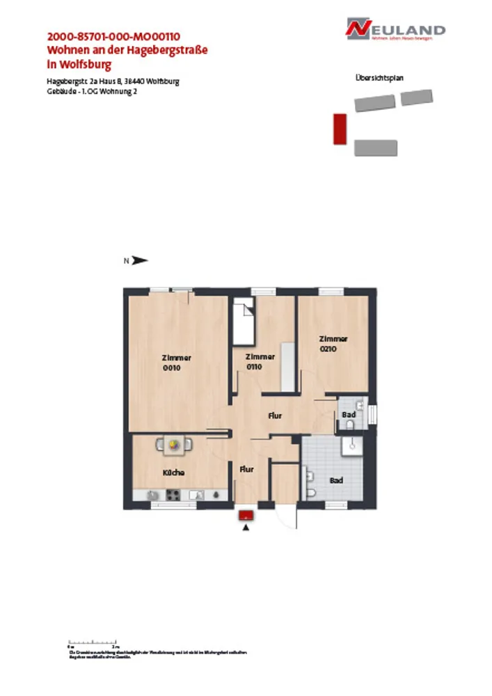1 Zimmer Wohnung mit 22 m² in Wolfsburg – Bild 5