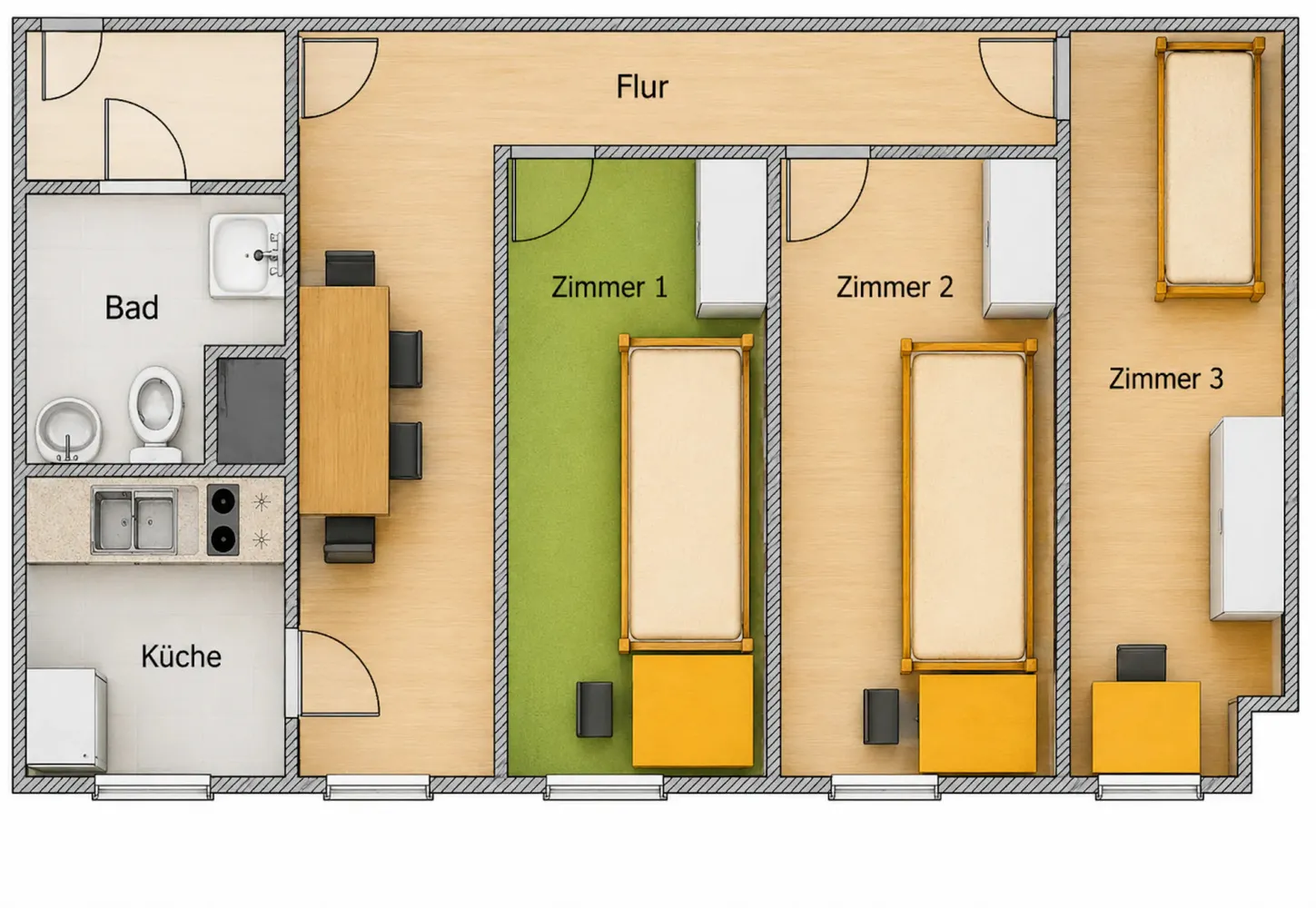 WG-Zimmer mit 12 m² in Berlin – Bild 4